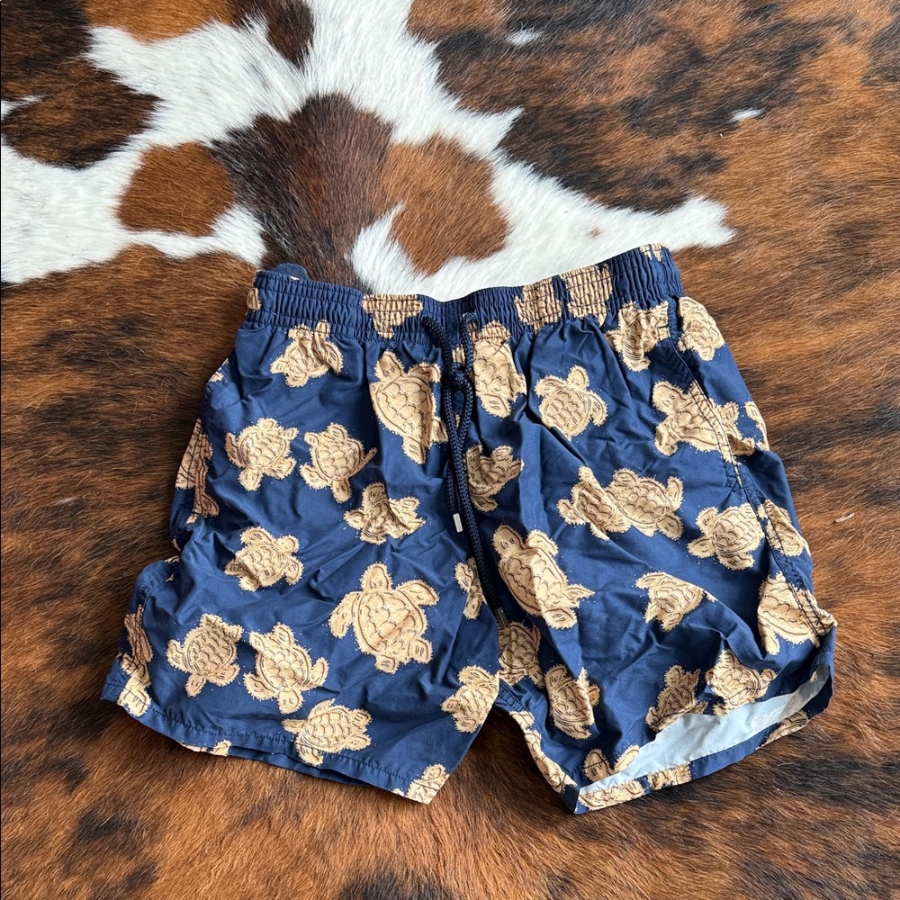 Swim Shorts with Turtle Pattern by Vilebrequin